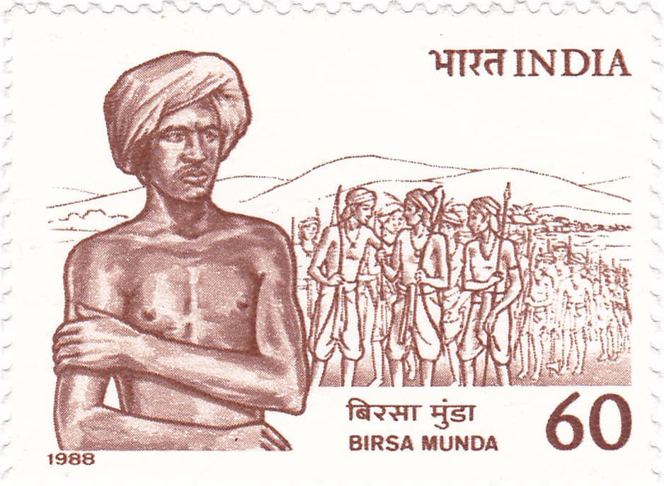 The 1988 stamp for Birsa Munda
