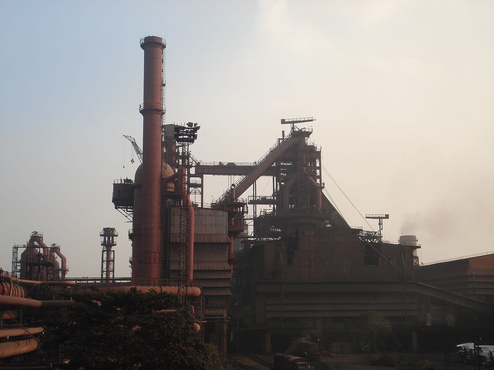 Bokaro Steel Plant; iron and steel are about 90 per cent of the Indian exports the EU's border charge covers, and still carry no Indian carbon price