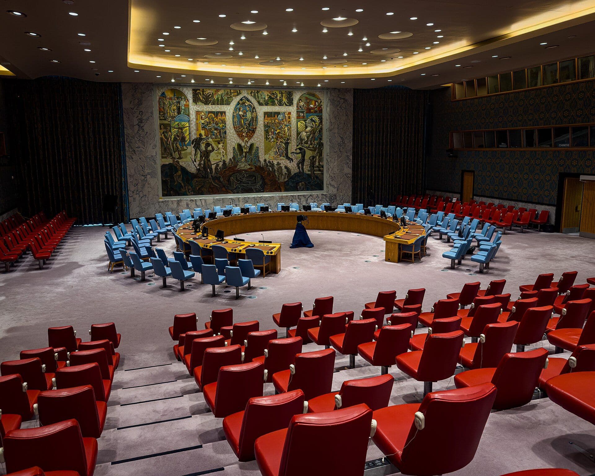 The Security Council chamber, where the straw polls are held