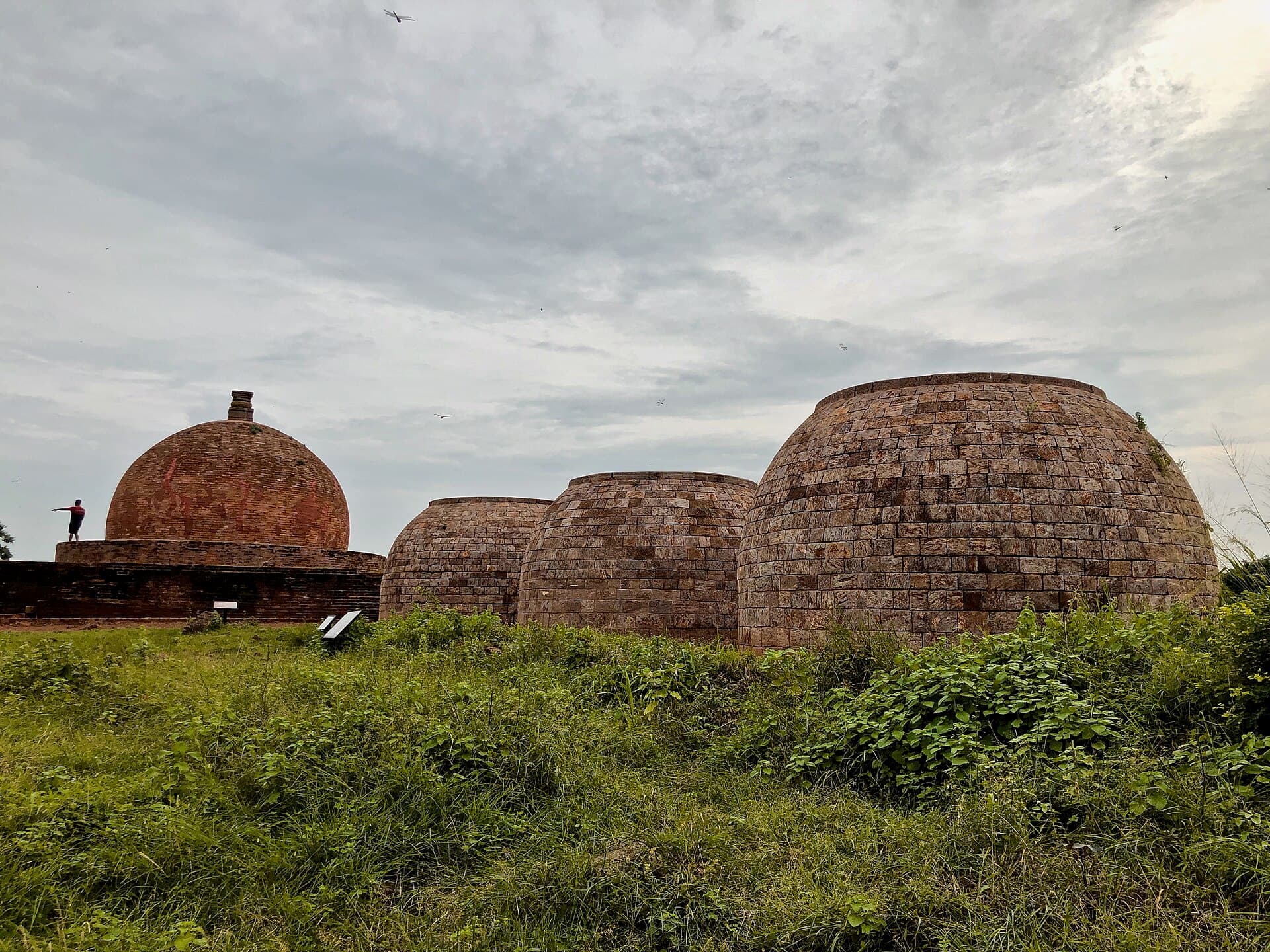 The Mahastupa and votive stupas at Thotlakonda, near Visakhapatnam