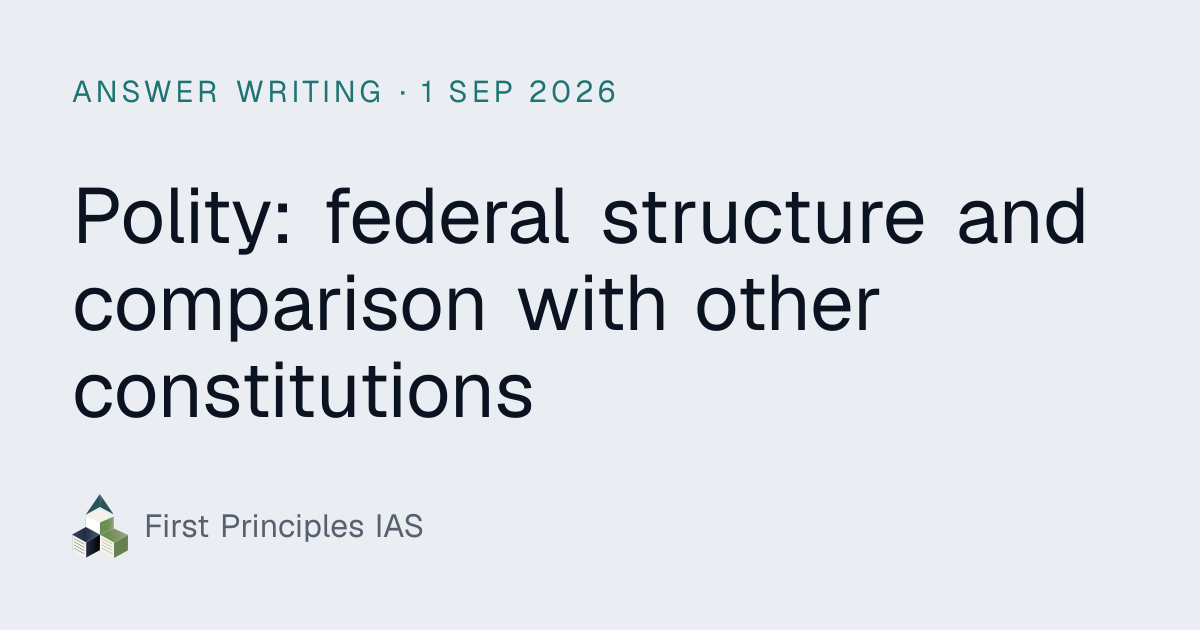 Polity: federal structure and comparison with other constitutions · 1 ...